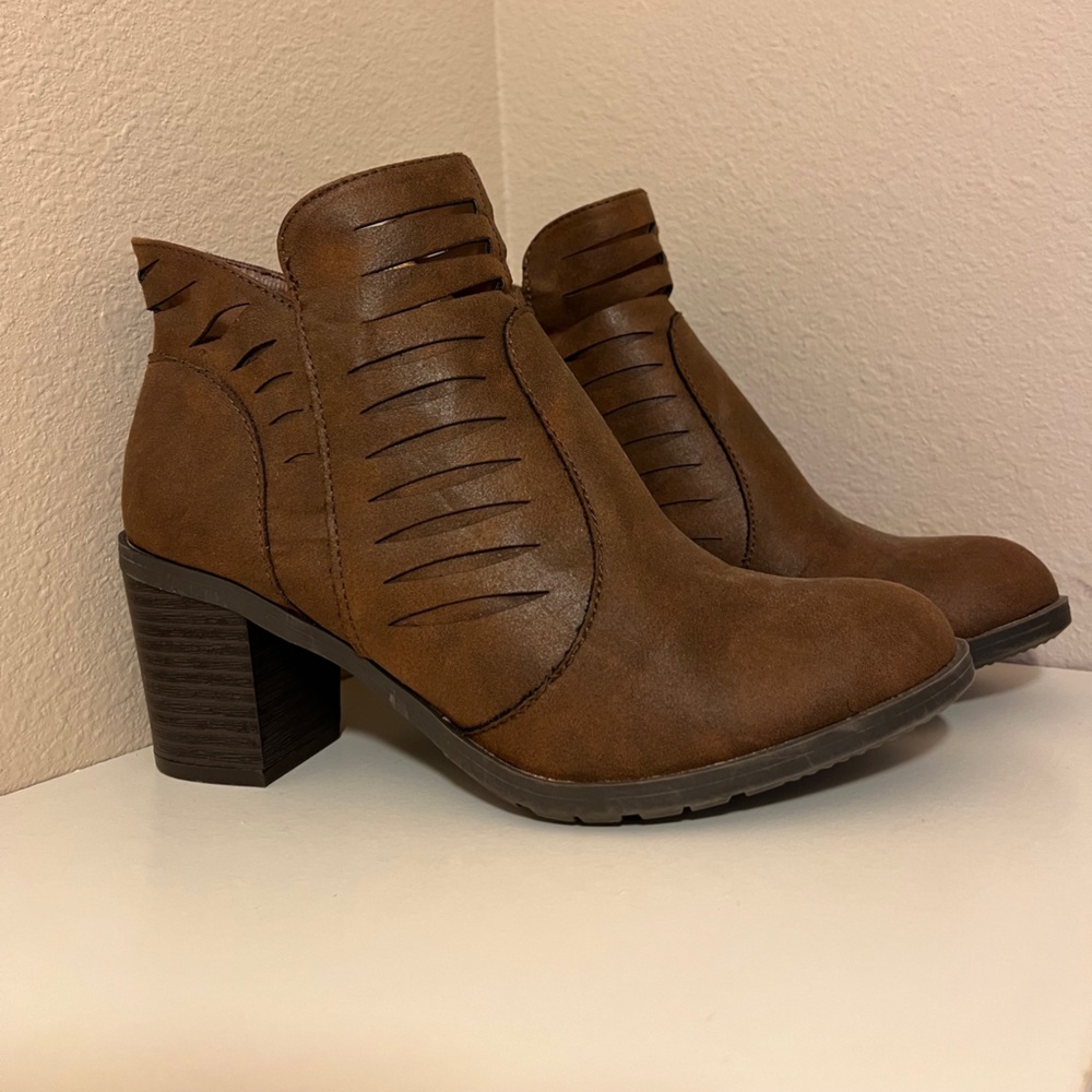 Brown booties